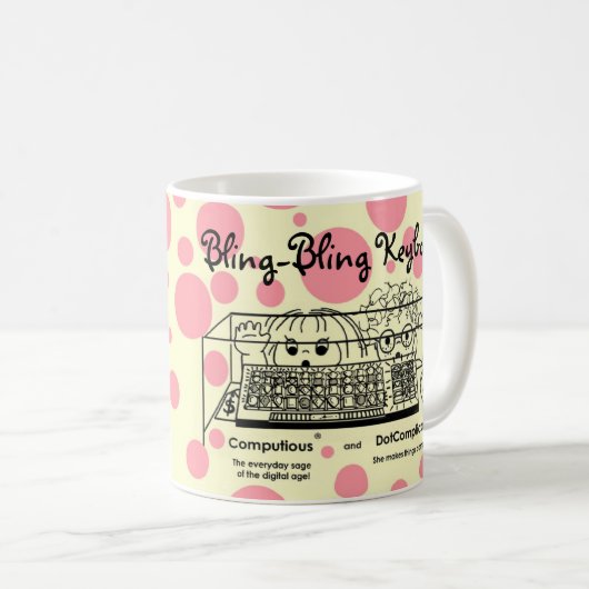 Mug Computious et DotComplicated (TM) Bling-Bling (Devant droit)