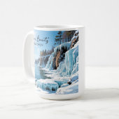 Mug Comté de Door Wisconsin | Hiver gelé (Devant gauche)