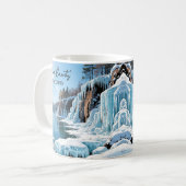 Mug Comté de Door Wisconsin | Hiver gelé (Devant gauche)