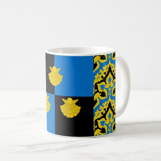 Mug Comté de pèlerins Fount Populace Badge (Devant droit)
