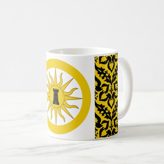 Mug Comté de Sol Haven Badge Populace (Devant droit)