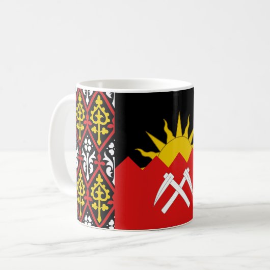 Mug Comté de Vallis Aeris Populace Badge (Devant gauche)