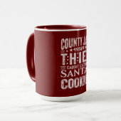 Mug Comté drôle de prisonnier de prison vol de Noël (Devant gauche)