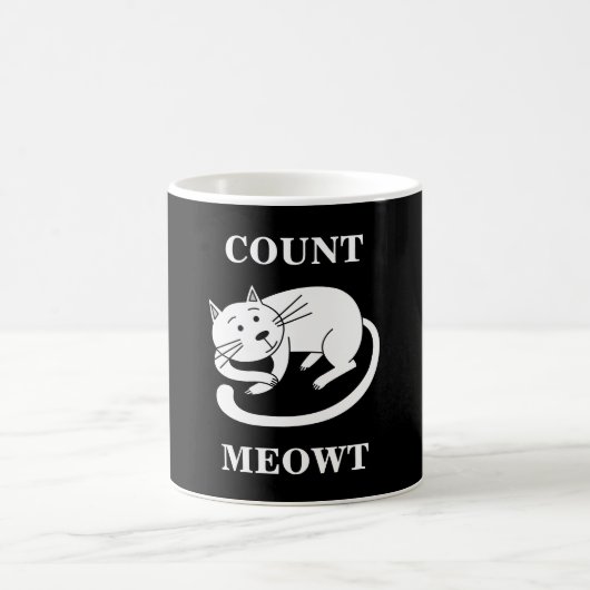 Mug Comte Meowt Kitty Funny Chat Pun (Centre)