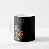 Mug Comté Sligo Shamrock Irlande Drapeau Craic Et Ceol (Devant gauche)