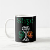 Mug Comté Sligo Shamrock Irlande Drapeau Craic Et Ceol (Gauche)