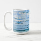 Mug Con Dios Todo Ciel Bleu Posible Conquista Metas (Gauche)