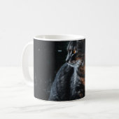 MUG CONCENTRATION SÉLECTIONNELLE DU CHAT DE LA TABLE D (Devant gauche)