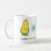 Mug Concentré drôle mignon de maïs de Punny (Gauche)