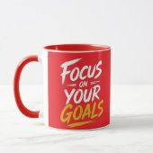 Mug Concentrez-vous sur votre objectifs Typographie mo (Gauche)