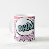 Mug concept créatif Abstrait comic pop art style blan (Devant gauche)