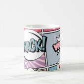 Mug concept créatif Abstrait comic pop art style blan (Centre)