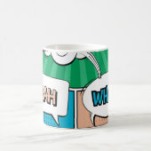 Mug concept créatif Abstrait comic pop art style blan (Centre)