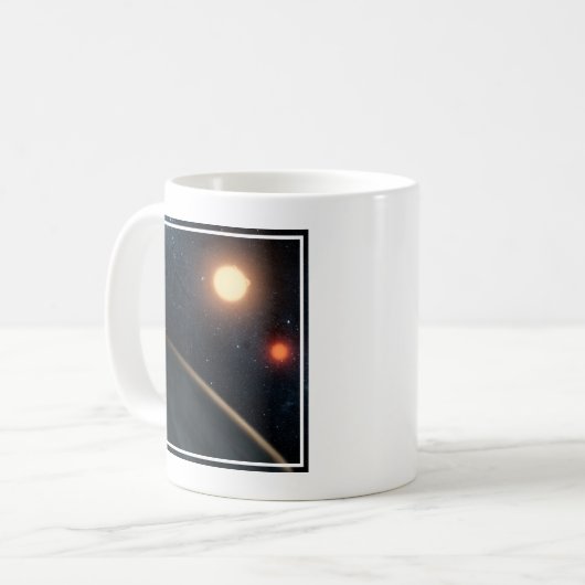 Mug Concept de l'artiste illustrant Kepler-16b. (Devant gauche)