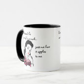 Mug Concept de ménage amusant (Devant gauche)