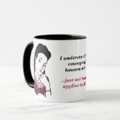 Mug Concept de ménage rose et noir drôle (Devant gauche)