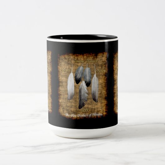 Mug concepteur de plumes de paix amérindiennes (Centre)