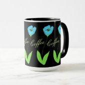 Mug Concepteur de tulipes bleues (Devant droit)