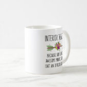 Mug Concepteur d'intérieur Accueil Décorateur de burea (Devant droit)