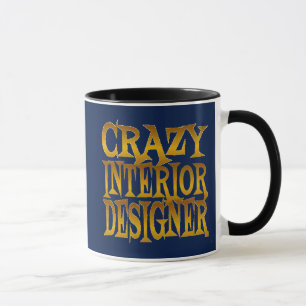 Mug Concepteur d'intérieur fou en or