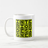 Mug Concepteur d'intérieur, Profession (Gauche)