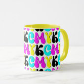 Mug Concepteur graphique Funky CMYK (Devant droit)
