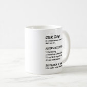 Mug Concepteur logiciel Définition Coder Définition Fo (Devant droit)