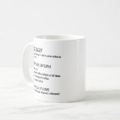 Mug Concepteur logiciel Définition Coder Définition Fo (Devant gauche)