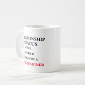 Mug Concepteur Web Statut Relationnel  (Devant gauche)