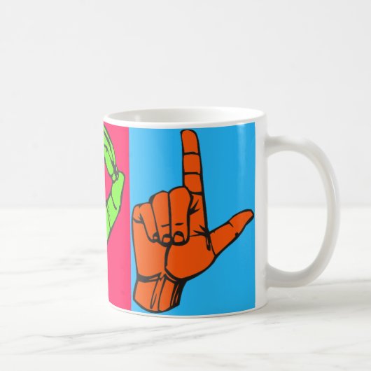 Mug Conception #2 de langue des signes de LOL ASL (Droite)