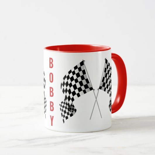 Mug Conception À damiers (Devant droit)