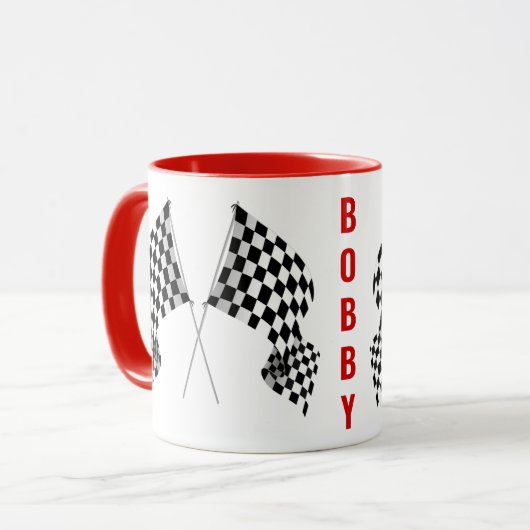 Mug Conception À damiers (Devant gauche)