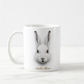Mug Conception à deux faces de café de lièvre arctique (Gauche)