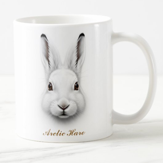Mug Conception à deux faces de café de lièvre arctique