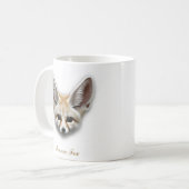 Mug Conception à deux faces de café Fox Fennec Fox (Devant gauche)