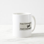 Mug Conception À Propos D'Un Travail Facile Et D'Une R (Devant droit)