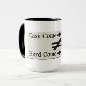 Mug Conception À Propos D'Un Travail Facile Et D'Une R (Devant gauche)