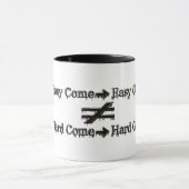 Mug Conception À Propos D'Un Travail Facile Et D'Une R (Centre)