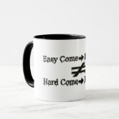 Mug Conception À Propos D'Un Travail Facile Et D'Une R (Devant gauche)