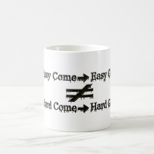 Mug Conception À Propos D'Un Travail Facile Et D'Une R (Centre)