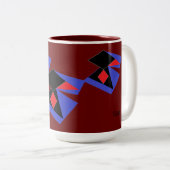 Mug : Conception abstraite (Devant droit)