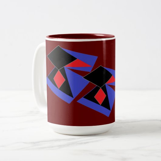 Mug : Conception abstraite (Devant gauche)