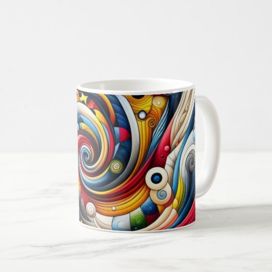 Mug conception abstraite (Devant droit)