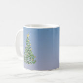 Mug Conception Abstraite d'Arbre de Noël (Devant gauche)