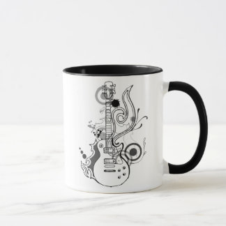 Mug conception abstraite de guitare