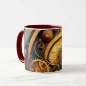 Mug Conception Abstraite de Mécanisme à l'Esthétique S (Devant gauche)
