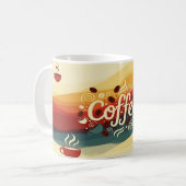 Mug Conception Abstraite de pâte à café Earthy (Devant gauche)