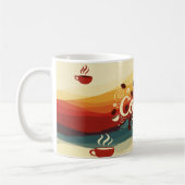 Mug Conception Abstraite de pâte à café Earthy (Gauche)