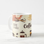 Mug Conception Abstraite de pâte à café Earthy (Devant gauche)