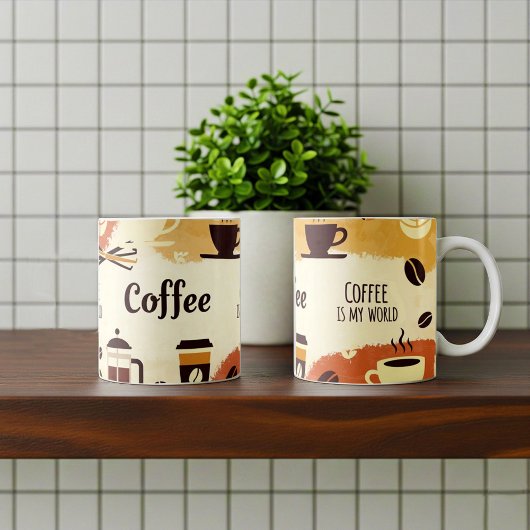 Mug Conception Abstraite de pâte à café Earthy